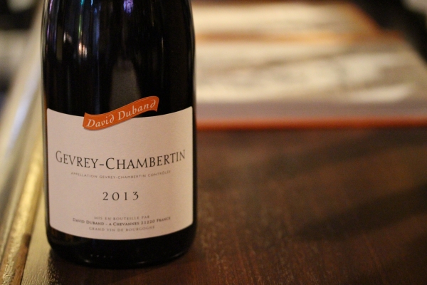 神田６５ワイン「David Duband	Gevrey Chambertin」